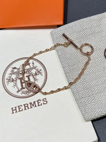 Hermes pig nose full diamond bracelet-3612