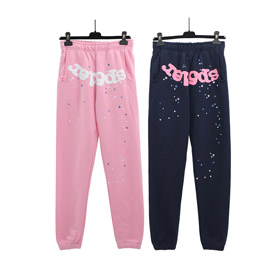 Sp5der 5555 Spider Web Foam Printed Sweatpants-4616  